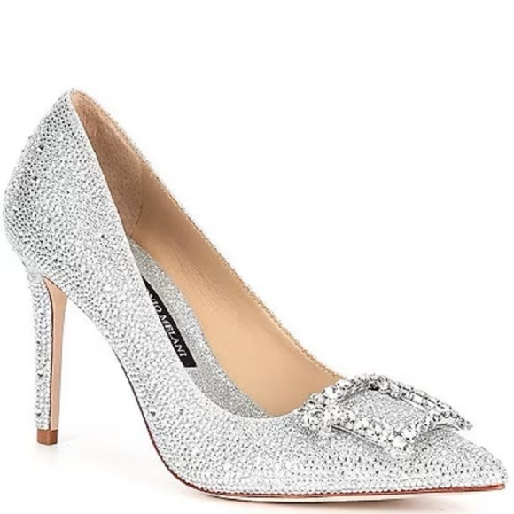 Antonio Melani Collection Vega Studded Crystal OrnamentPumps